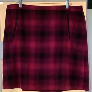 Halogen A-line Pink Tweed Skirt